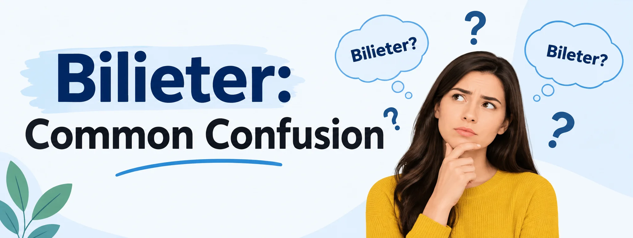 Bilieter: Common Confusion