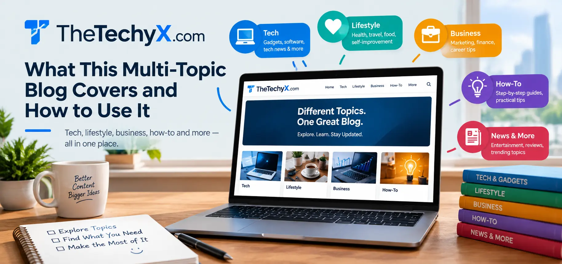 TheTechyX.com: What This Multi-Topic Blog Covers and How to Use It