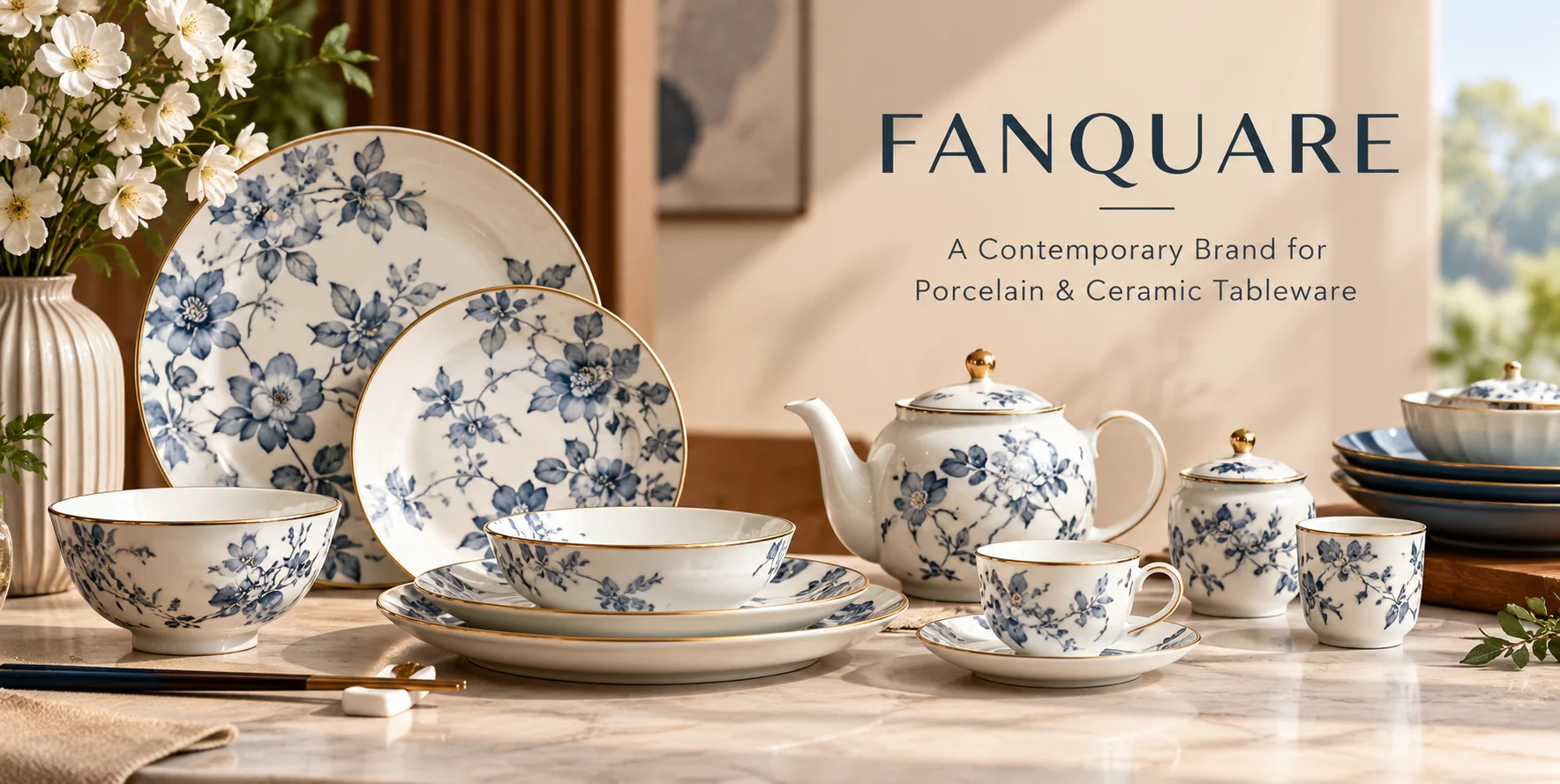 Fanquare: A Contemporary Brand for Porcelain & Ceramic Tableware