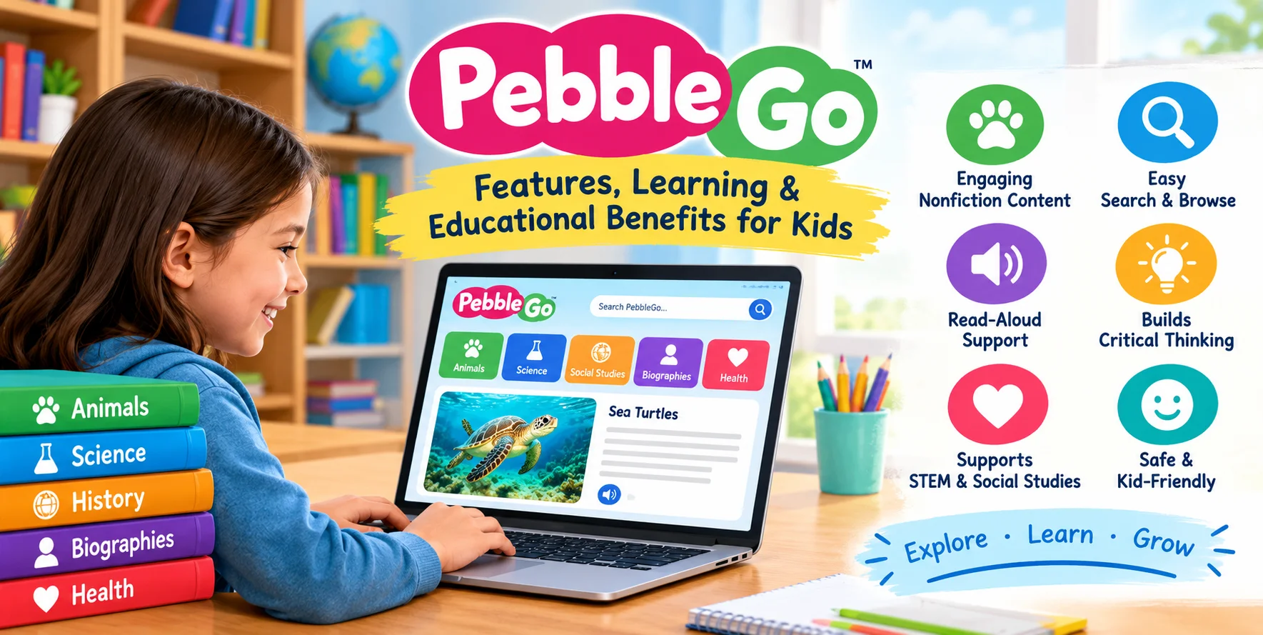 PebbleGo: Features, Learning & Educational Benefits for Kids