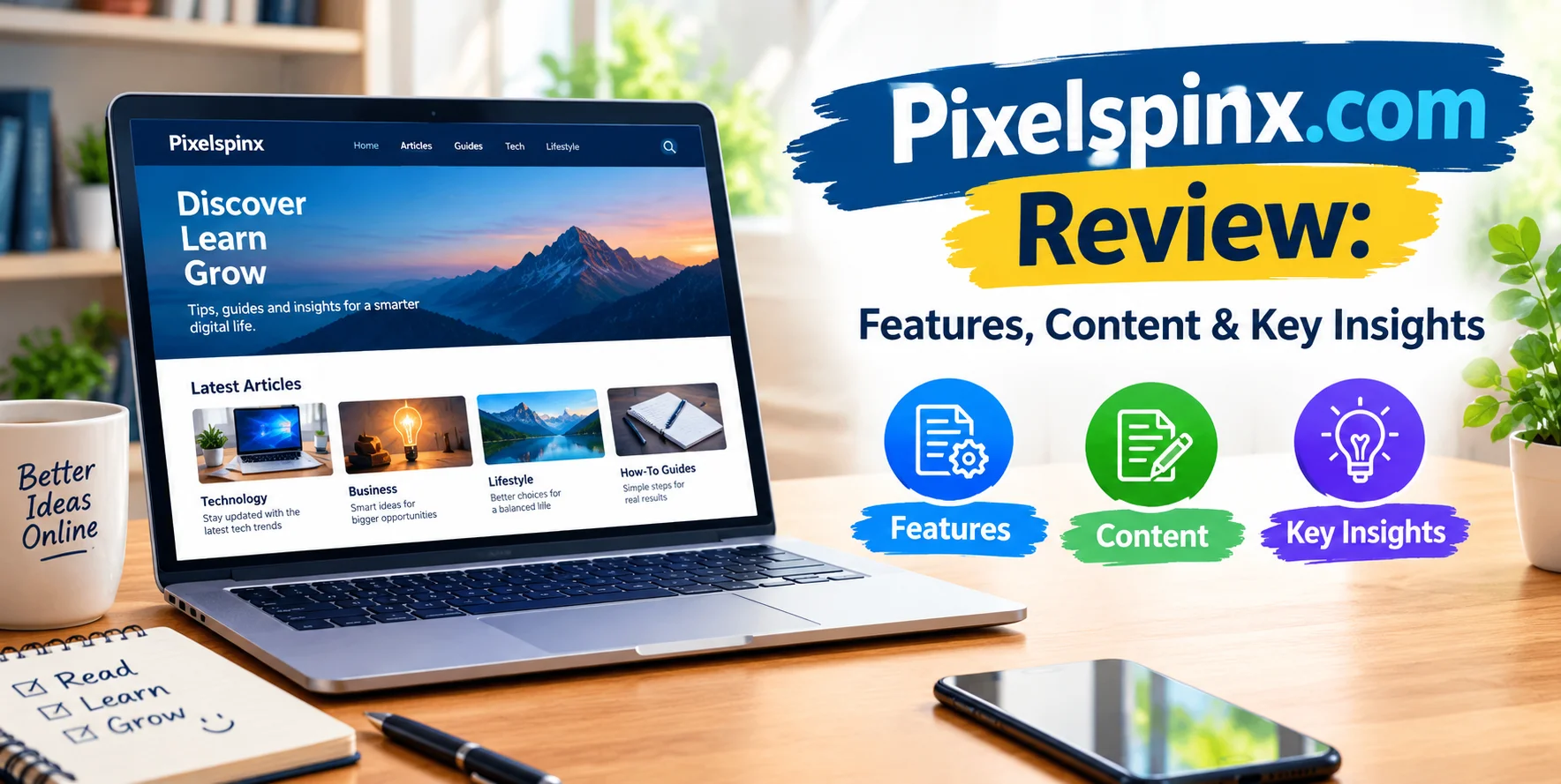Pixelspinx.com Review: Features, Content & Key Insights