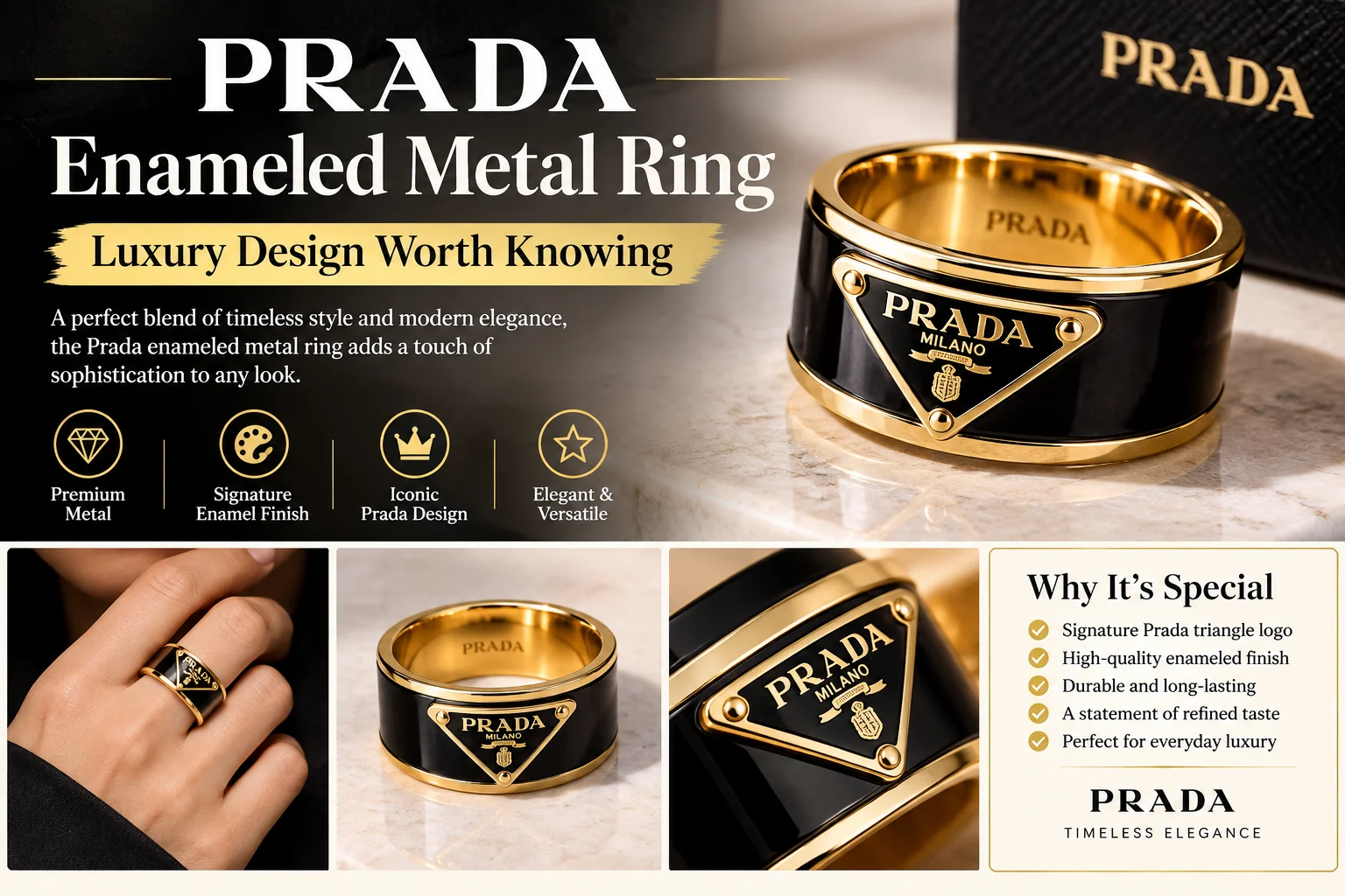 Prada Enameled Metal Ring: Luxury Design Worth Knowing