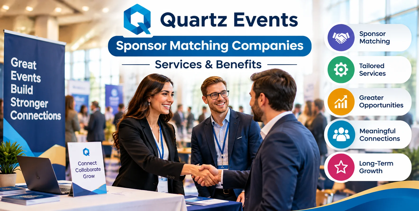 Quartz Events Sponsor Matching Companies: Services & Benefits