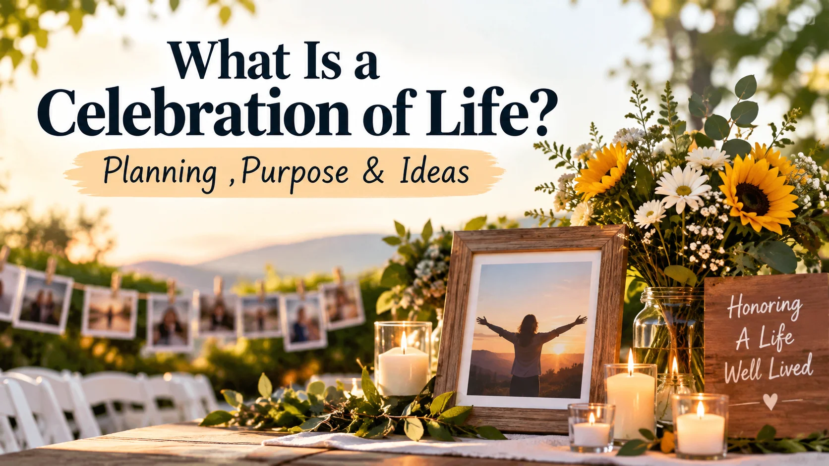 What Is a Celebration of Life? Planning ,Purpose & Ideas
