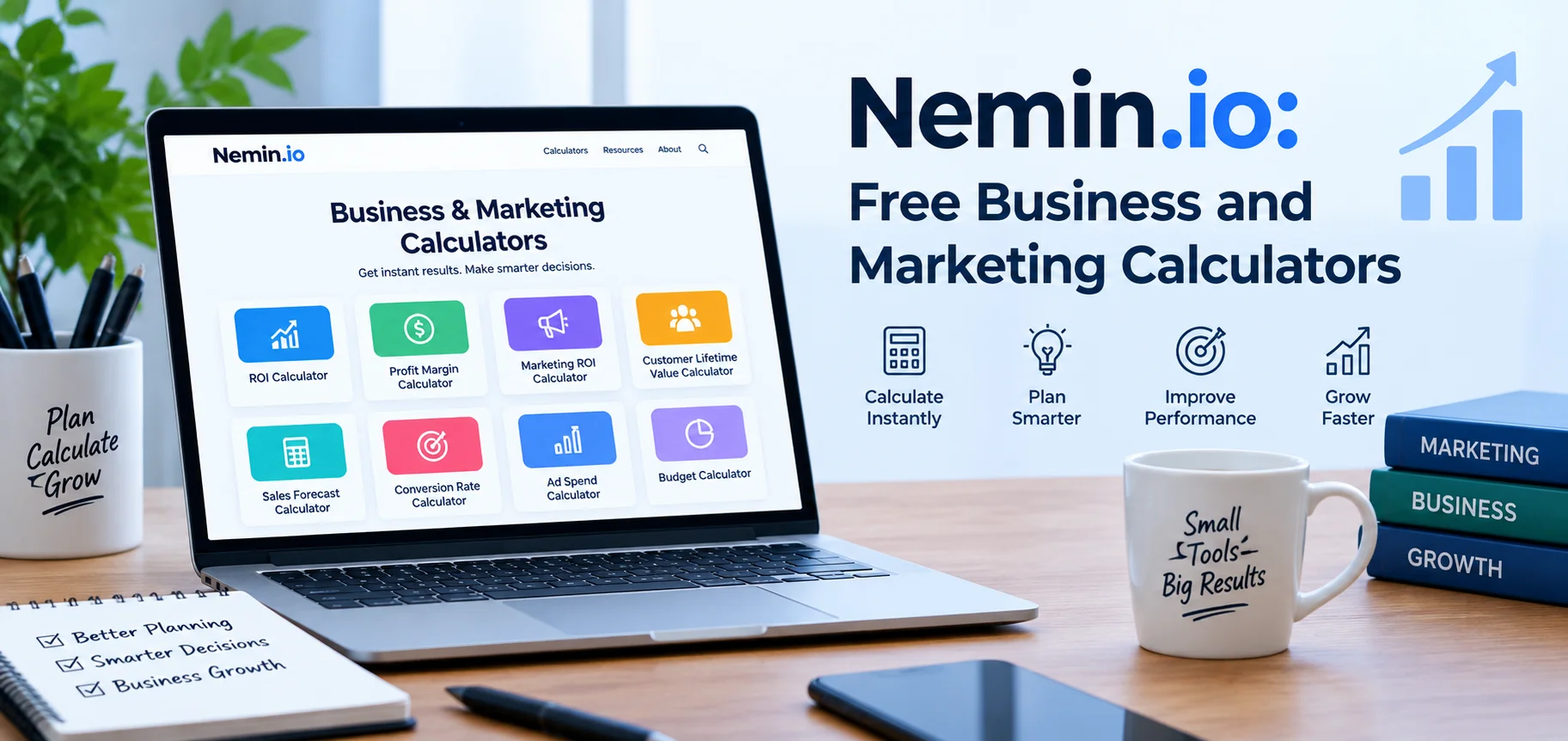Nemin.io: Free Business and Marketing Calculators